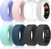 SZJCLTD 8 Pack Ring Cover for Oura Ring Gen 4 /Gen 3, Anti-Scratch Elastic Silicone Cover for Working Out Gym - Patent Pending