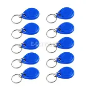 10pcs Door Access IC 13.56MHz Tag Keychain FOB ID Read Write for Security Reader