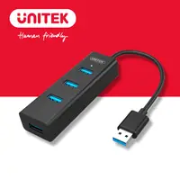 在飛比找蝦皮商城優惠-UNITEK USB3.1 4PORT USB高速HUB黑線