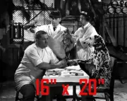 Three Stooges~Salon~Nail Care~Photo~Dalmation~ 16" x 20"