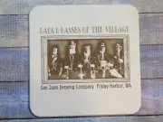 Beer Pub Coaster: SAN JUAN Brewing Co ~ Friday Harbor, WASHINGTON; Lads & Lasses