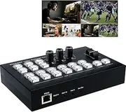 SDI/HDMI Video Switcher Control Box with RS232, Dual Mic Inputs, Line in/Out