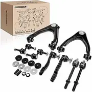 A-Premium 10Pcs Front Suspension Kit Upper Control Arm Ball Joint Tie Rod End Sway Bar Stabilizer Link Strut Mount Kit Compatible with Honda CR-V CRV 97-01