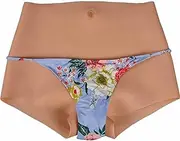 [ZSWN] Fake Vagina Underwear Silicone Sissy Panties Hiding Gaff Camel Toe Thong for Crossdresser Panty Cosplay