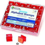 Learning Resources Lowercase Alphabet Stamps, Classroom Supplies, Alphabet Stamps for Kids, Teacher Accessories, Letter Learning, Stamps, 34 Pieces, Ages 3+