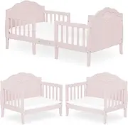 SweetPea Baby Rose 3-in-1 Toddler Bed in Blush Pink