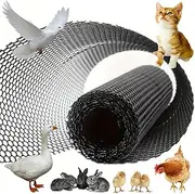Chicken Wire Mesh Garden Fence Barrier Fencing 15.7IN x10FT Roll Patio Safety Netting for railings, Pets Banister Guards, Rabbit, Plants, Driveway net for Kids