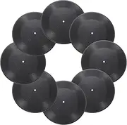 sourcing map PVC Plain Faux Blank Vinyl Records, Retro Vinyl Records for Home Studio Room Wall, Black, 12 Inch, Retro