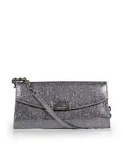 Silver Glitter Riane Clutch Bag