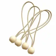 Wheat 8",12pack Ball Bungee Canopy TarpTie Down Cord for tarps,canopies,hades