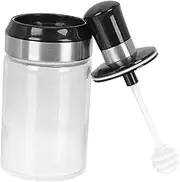 ASAKKURA Elegant Glass Honey Jar Honey Containers with Spoon for Seasoning Storage