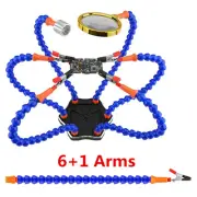 360° Flexible Third Hand 6+1 Helping Arms Soldering Station Swivel Welding Tool