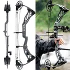 36'' Compound Bow Aluminum Alloy CNC Draw Weight Let-off Adjustable Shooting