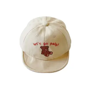 【Baby 童衣】任選 可愛刺繡熊寶寶棒球帽 寶寶遮陽帽 多色兒童棒球帽 88926(綠色)