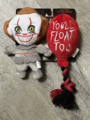 Stephen King It Clown & Balloon Warner Bros. Dog Squeaky Toys NWT Fetch
