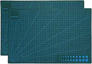 2pcs PVC A3 Cutting Mat Art Board, Self Healing Cutting Mat Double-Sided Grid Lines Board Multifunction for School Office Painting Engraving