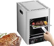Electric Oven, Fully Automatic Steak Frying Machine, 800°c High Temperature, 4 Adjustable Levels, Ceramic PTC Heating, 10-Layer Grill Suitable for Baking