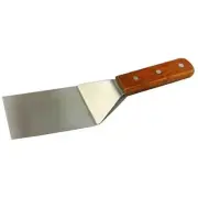 Square End Grill Spatula with Wooden Handle, 7 1/2-Inch