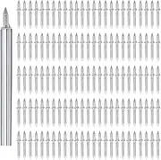 BENLIUDH Double Headed Skirting Nails, Lnvisible Thread Seamless Skirting Nail with Nail Specific Sleeve Tool 100pcs