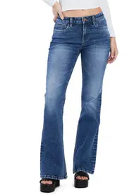 HINT OF BLU Flare Jeans in New Orleans Blue at Nordstrom, Size 31