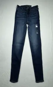 American Eagle Womens Jeans 2 X-Long Next Level Stretch Hi-Rise Skinny NWT
