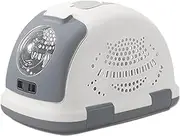 Fonowx Pet Carrier for Cats and Dogs, Travel Crate for Kittens and Puppies, Gray White