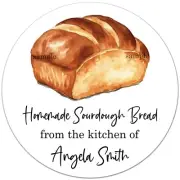 Homemade sourdough Bread Stickers For package seals customer gifts CUSTOM