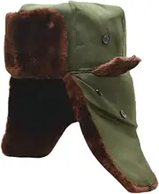 [Kisangel] 2pcs Cap German Hat Mens Baseball Cap Camo Hat for Men Winter Hat with Ear Flaps Riding Warm Hat Faux Fur Baseball Cap Winter Outdoor Caps Outdoor Warm Hat for Winter Tab