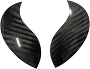 Real Dry Carbon Fiber Car Headlight Eyebrows Cover Front Angry Eyelids Compatible For MINI F54 CLUBMAN F57 CABRIO 3 Doors F55 F56