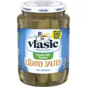 Vlasic Lightly Salted Kosher Dill Pickle Spears 24 oz Pack of 6
