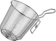 DECHOUS Mesh Pasta Basket Skimmer Stainless Steel Mesh Spider Strainer with Handle for Frying Food Spaghetti Noodle Hot Pot Filter Spoon 5.62x3.93 Inch