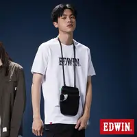 在飛比找momo購物網優惠-【EDWIN】男女裝 網路獨家↘手繪立扣LOGO短袖T恤(白