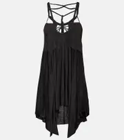 [Isabel Marant] Isabel Marant Diana macramé jersey minidress AU 10 black