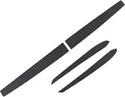 Dashboard Wrap Cover & Inner Front Door Trim Panel Armrest Wrap Cover Alcantara and ABS Material Compatible with Tesla Model Y/3 (Charcoal Grey, Dashboard&DoorPanel Cover)