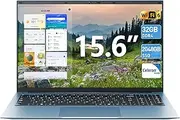 Naclud Laptops, 15.6 Inch Laptop Computer with 36GB RAM 2048GB SSD, Expandable 1TB, Celeron N5095 Quad-Core(Up to 2.9GHz), Windows 11 Home, 180 Angle Opening, WiFi6, USB 3.2, HDMI, Type-C, 7000mAh