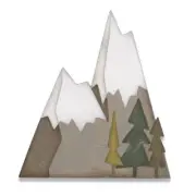 SIZZIX Alpine by Tim Holtz Die Set Mountain Terrain Alps Trees Forest Travel