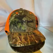 Mossy Oak Blaze Edward Jones Hunting Hat Mesh Back Ball Cap - Adjustable