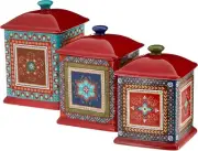 Monterrey 3 Piece Canister Set Multicolor | FREE SHIPPING AU