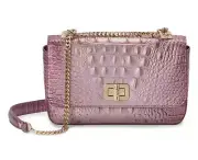 NWT BRAHMIN Melbourne Collection Mellow Rose Hallie Crossbody Bag