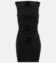 [Giuseppe di Morabito] Giuseppe di Morabito Corsage cutout crêpe minidress AU 16 black
