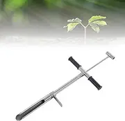 20"/50cm Soil Sample Probe, Small Stainless Steel Soil Sampler with Foot Pedal and T-Shaped Rubber Handle for Tube Core Sampling, Used in Plant Care, Garden Lawn Farms or Golf Courses