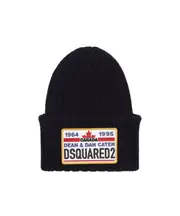 Dsquared2 Logo Embroidered Turn-Up Beanie One size Black