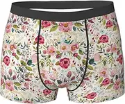 [YANYU] flower leaf Print Stylish Men Briefs Breathable Stretch Lightweight Comfortable for All Day Wear