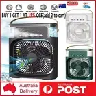 2 x Portable Mini Air Cooler Fan Air Conditioner Cooling Fan Humidifier Desk USB
