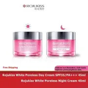 Rojukiss White Poreless Day+Night Cream reduces sun blemishes,dark spots,bright