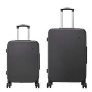 Tabibito 2-Piece Luggage Sets Hard Shell ABS Suitcase with Spinner Wheels TSA Lock Grey 20"24"