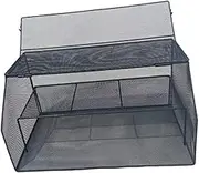 Folpus Food Cover Food Protection Mesh Net Against Fly Grilling Reusable Table BBQ Guard Outside Organizer for Family Picnic Garden, Black