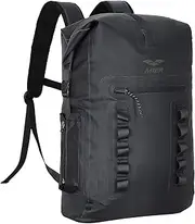 MIER Waterproof Backpack Sack Roll-Top Closure Dry Bag Lightweight for Kayaking, Rafting, Boating, Swimming, Camping, Hiking, Beach, Fishing, Black, 30L