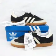 Adidas Samba OG Low Top Leather Shoes In Black/White/Silver US 5.5 (IE5836)