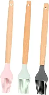 3pcs Silicone Pastry Brushes High Heat Resistant Basting Brushes for Grilling Barbecue and Cooking Deep Lightweight and Durable for Household Use